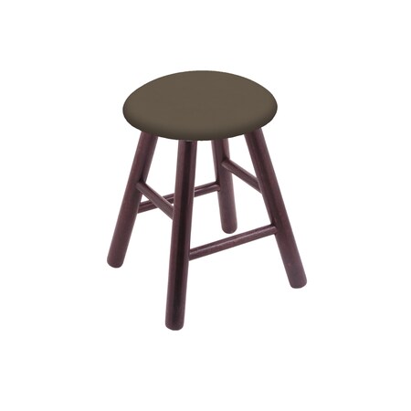Holland Bar Stool Co Oak Vanity Stool, Dark Cherry Finish, Graph Anchor Seat RC18OSDC006